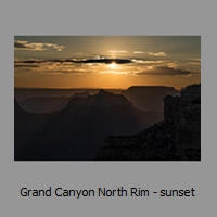 Grand Canyon North Rim - sunset